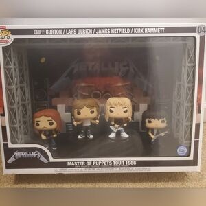 NIB Funko Pop! #4 Deluxe Metallica Master of Puppets Tour 1986 Set